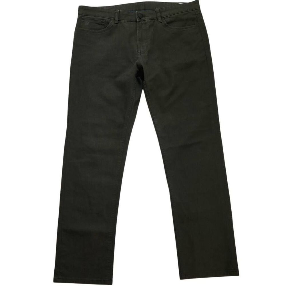 English Laundry Men's Size 36 x 32 Dark Olive Green Brown Relaxed Jeans